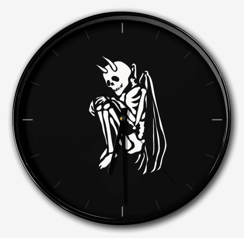 Reloj Negro de Angel de la muerte