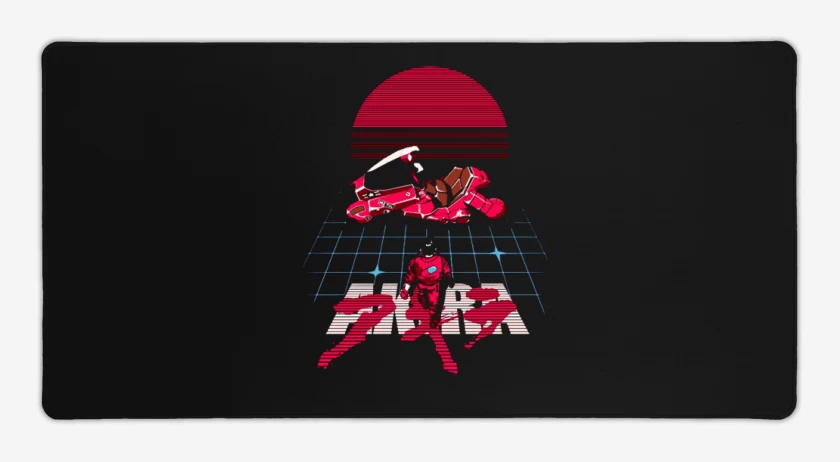 Mouse pad Gamer Negro de Akira 80