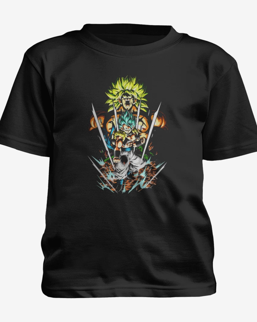Polera de niño Negro de gogeta v broly