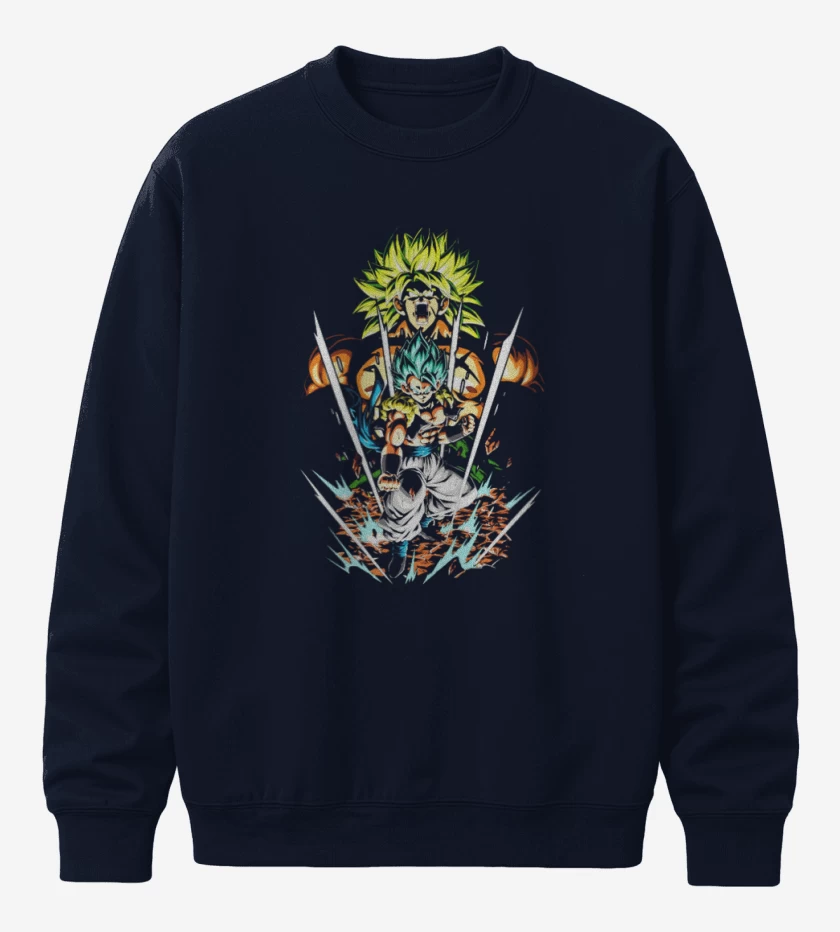 Poleron polo Azul Marino de gogeta v broly