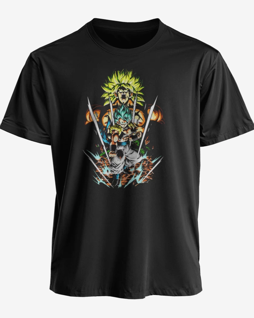 Polera premium Negro de gogeta v broly
