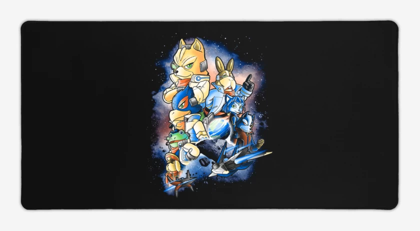 Mouse pad Gamer Negro de Star Fox