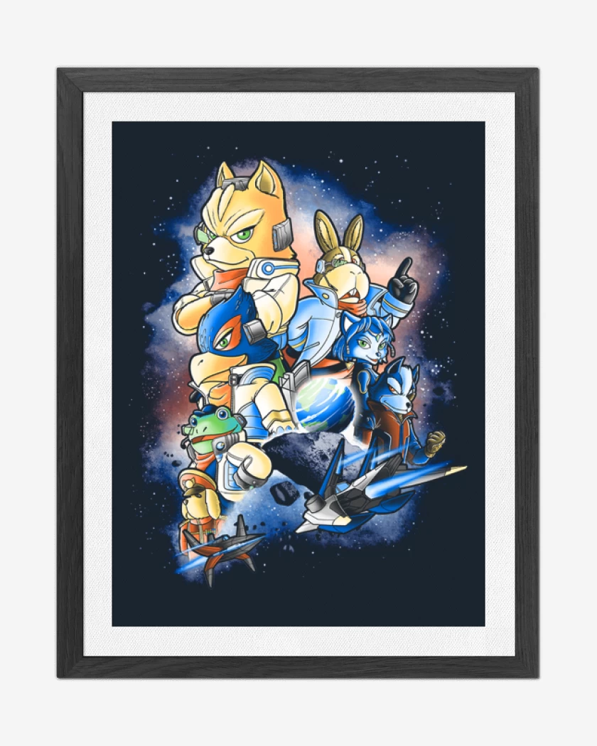 Cuadro decorativo Azul Marino de Star Fox