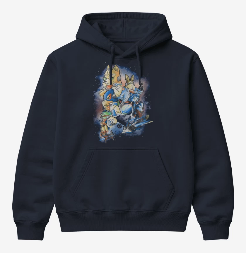 Poleron Canguro básico Azul Marino de Star Fox