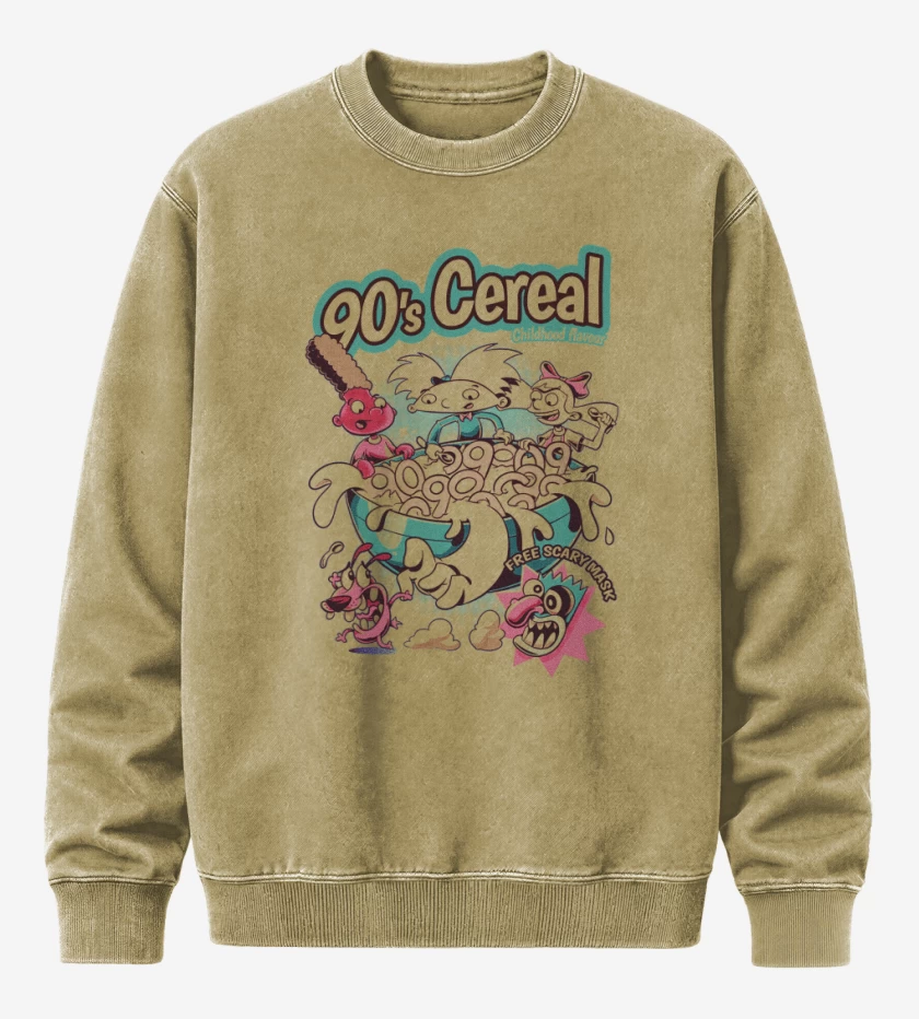Poleron Polo Acid Wash Beige de 90s