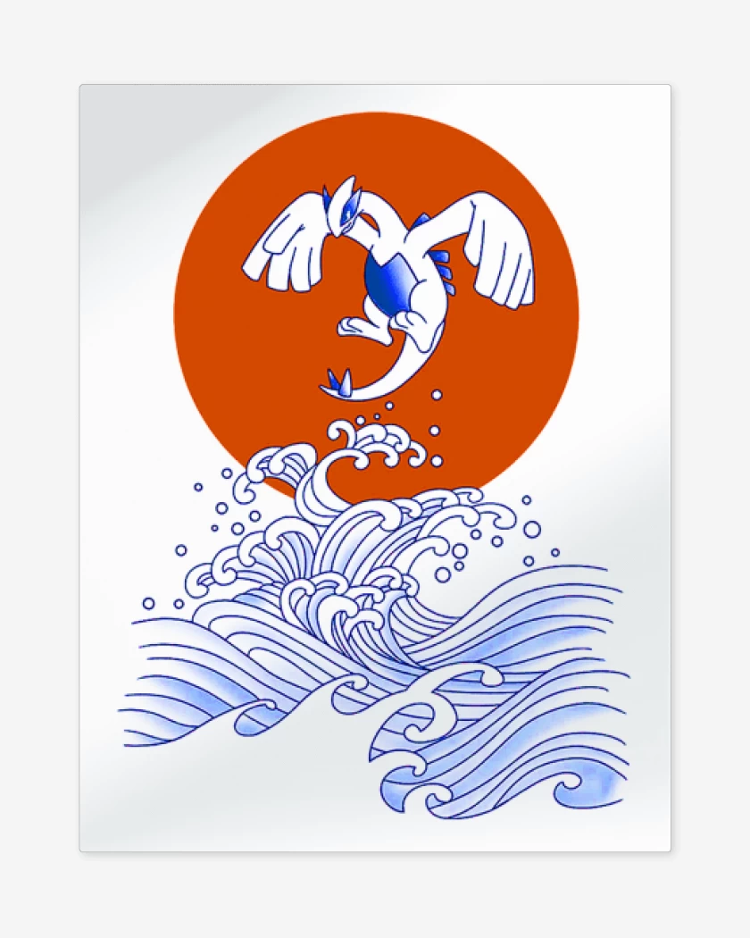Print metalico Blanco de Lugia