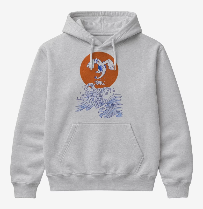 Poleron Canguro básico Gris Melange de Lugia