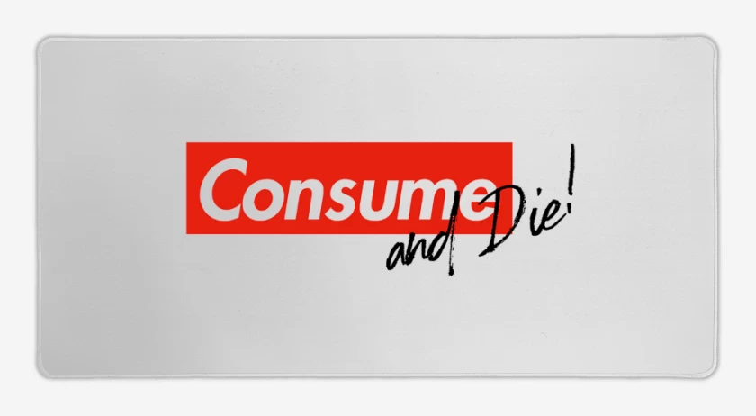 Mouse pad Gamer Blanco de Y muere 