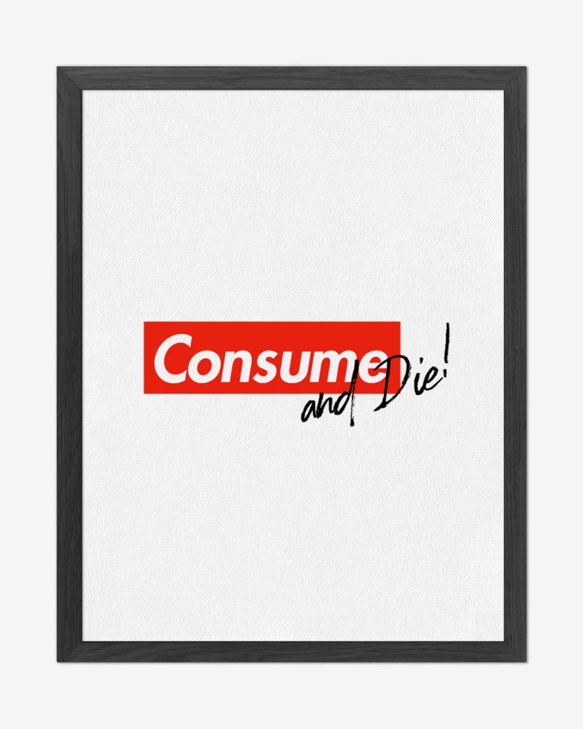 Cuadro decorativo Blanco de Y muere 
