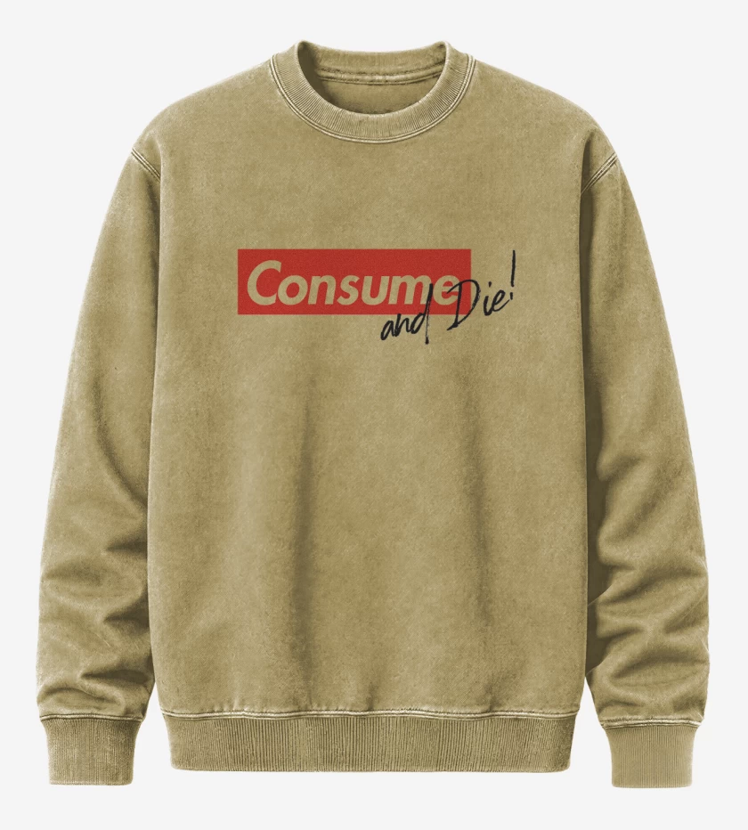 Poleron Polo Acid Wash Beige de Y muere 