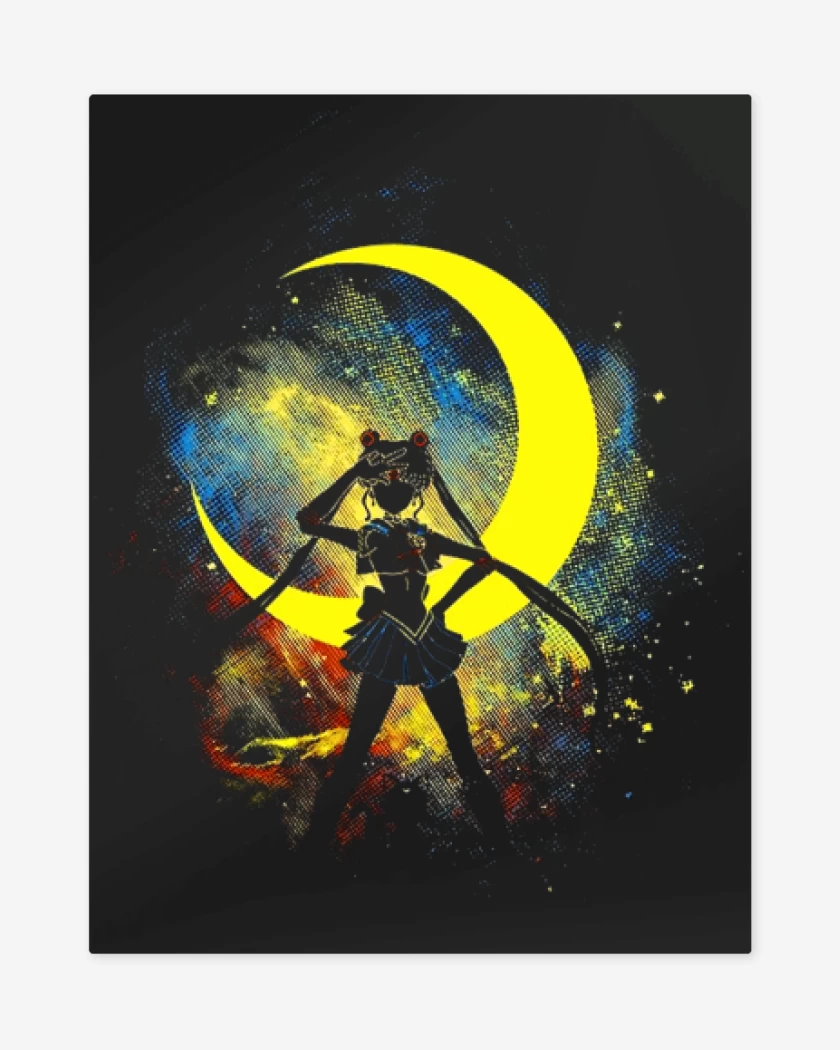 Print metalico Negro de Pop moon
