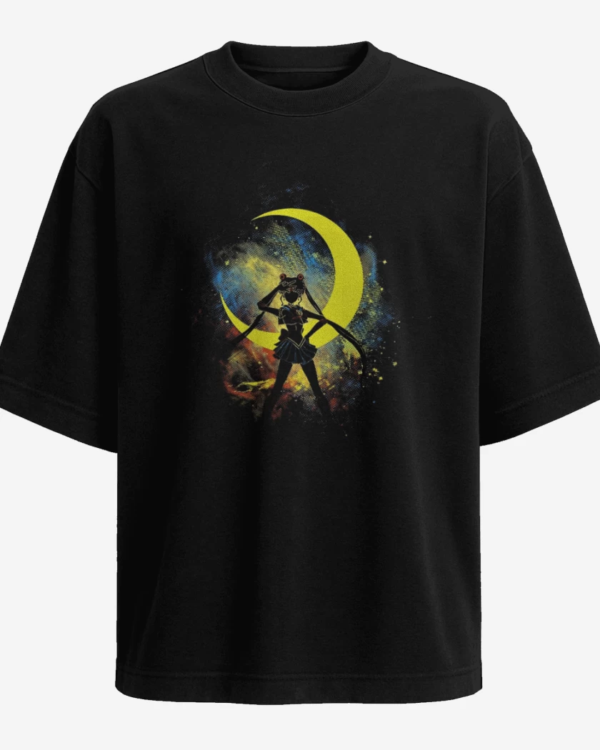 Polera Oversize Negro de Pop moon