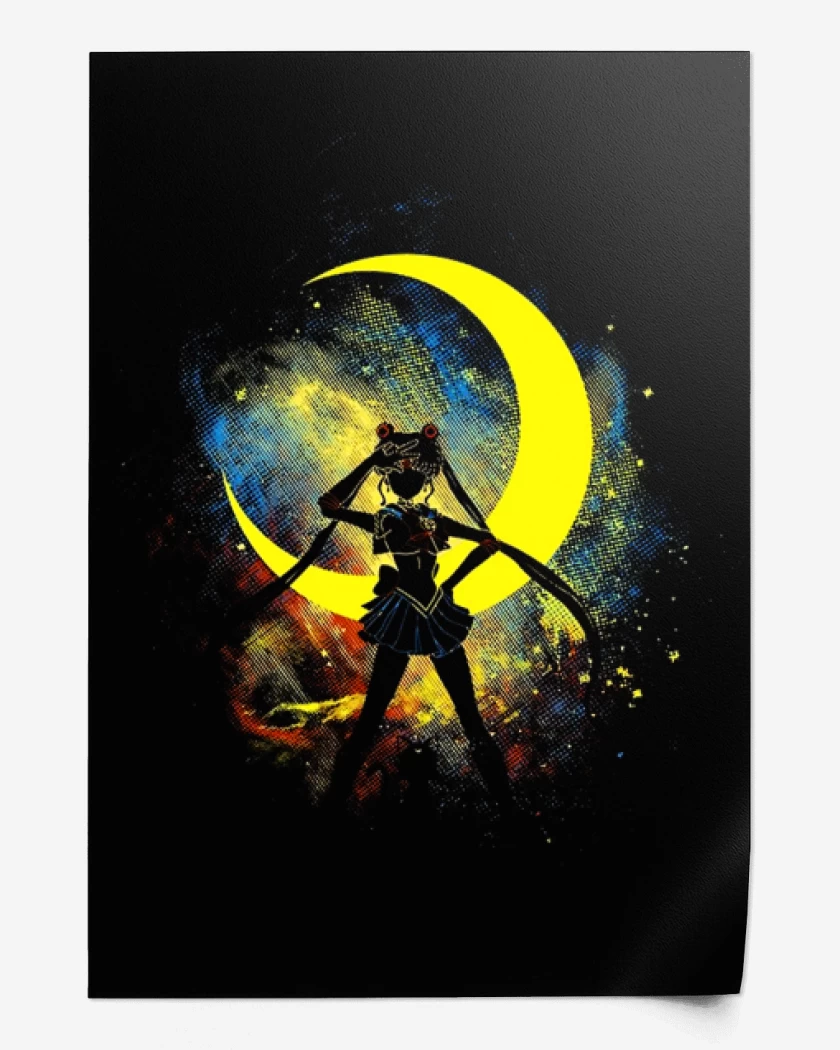 Print Negro de Pop moon