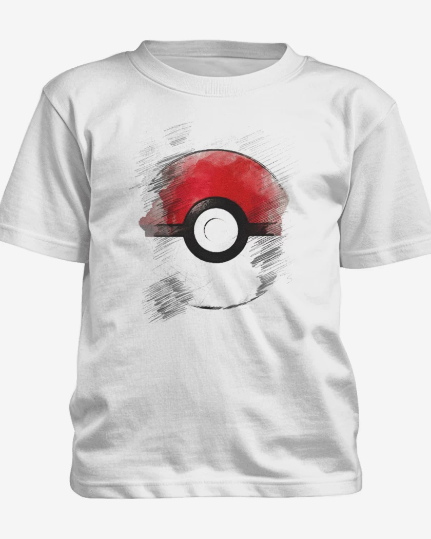 Polera de niño Blanco de Pokeball