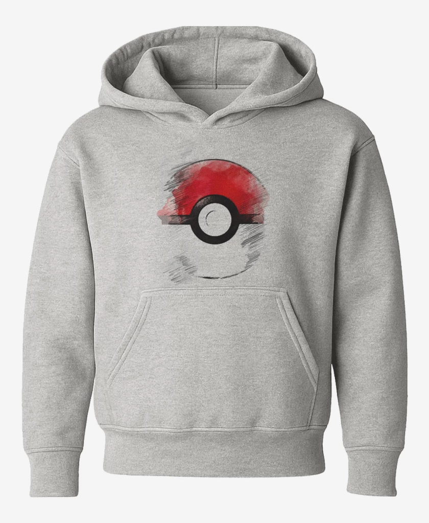 Poleron de niño Gris Melange de Pokeball