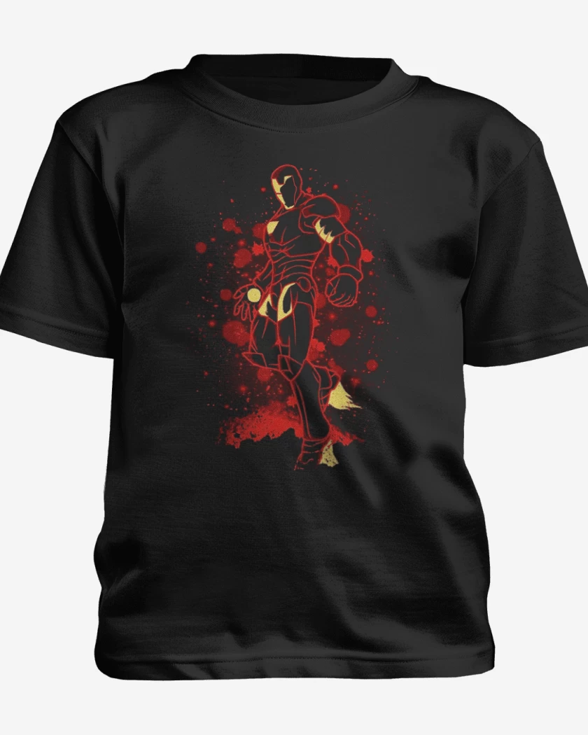 Polera de niño Negro de el chico de hierro