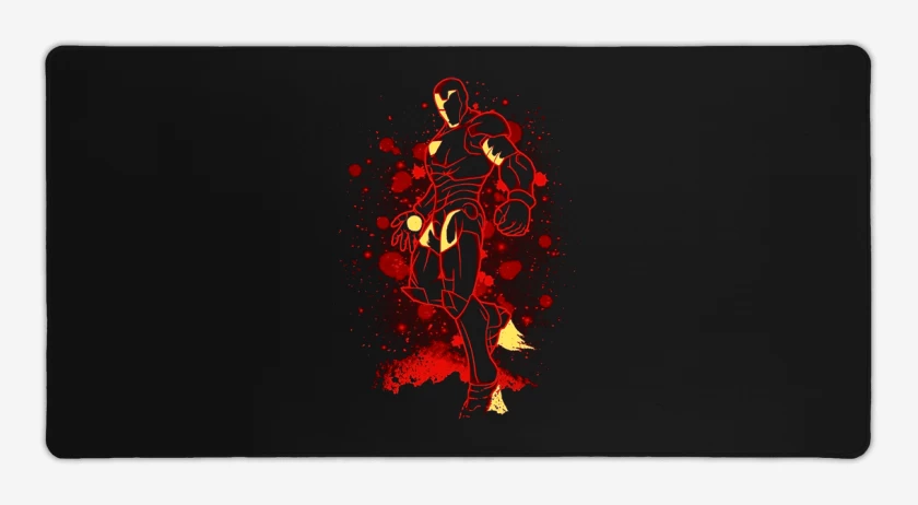 Mouse pad Gamer Negro de el chico de hierro