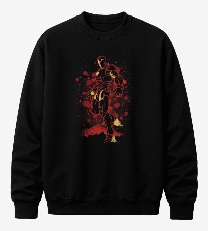Poleron polo Negro de el chico de hierro