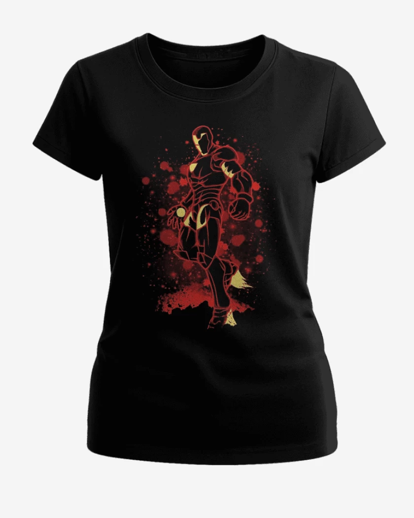 Polera de Mujer Negro de el chico de hierro