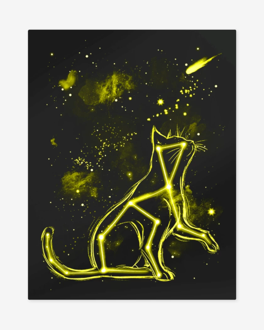 Print metalico Negro de Star Cat