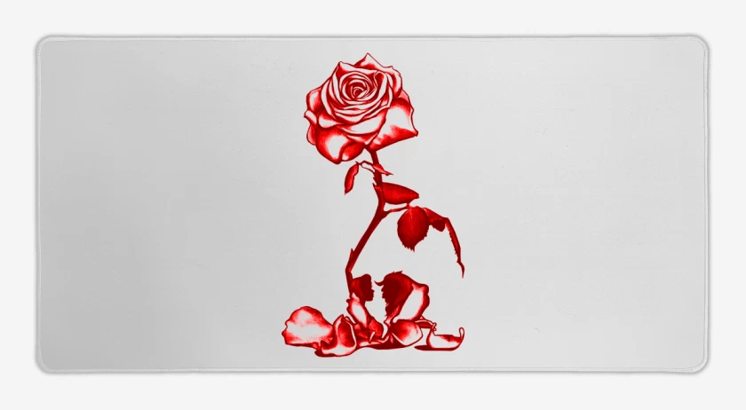 Mouse pad Gamer La bella y la bestia