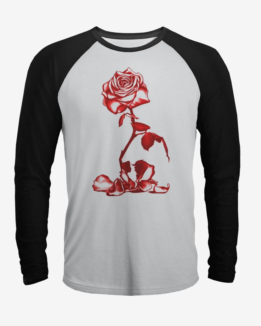 Polera Raglan La bella y la bestia