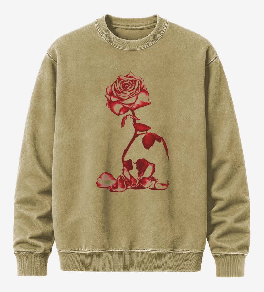 Poleron Polo Acid Wash Beige de La bella y la bestia
