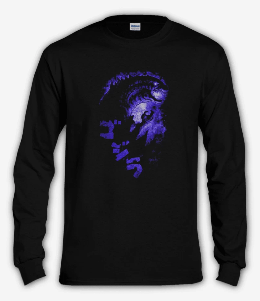 Polera manga larga Negro de El rey de los monstruos
