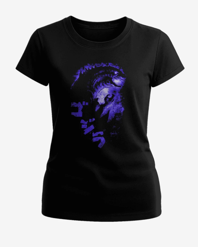 Polera de Mujer Negro de El rey de los monstruos