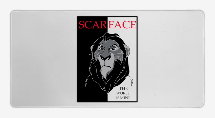 Mouse pad Gamer Blanco de Scarface
