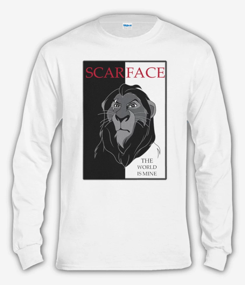 Polera manga larga Blanco de Scarface