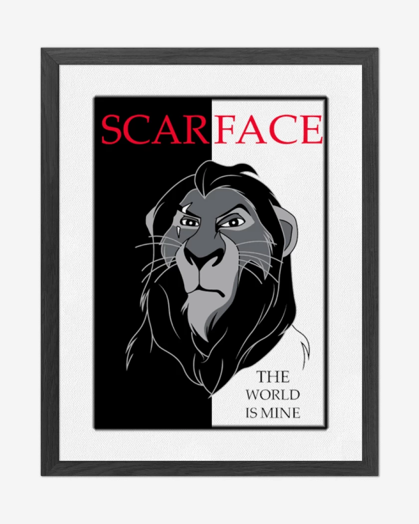 Cuadro decorativo Blanco de Scarface