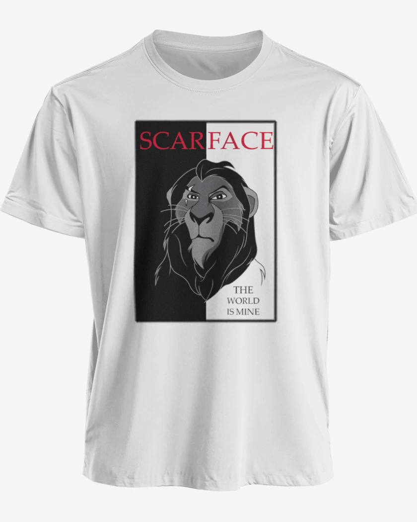 Polera premium Blanco de Scarface