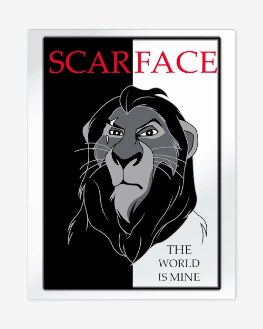 Print metalico Blanco de Scarface