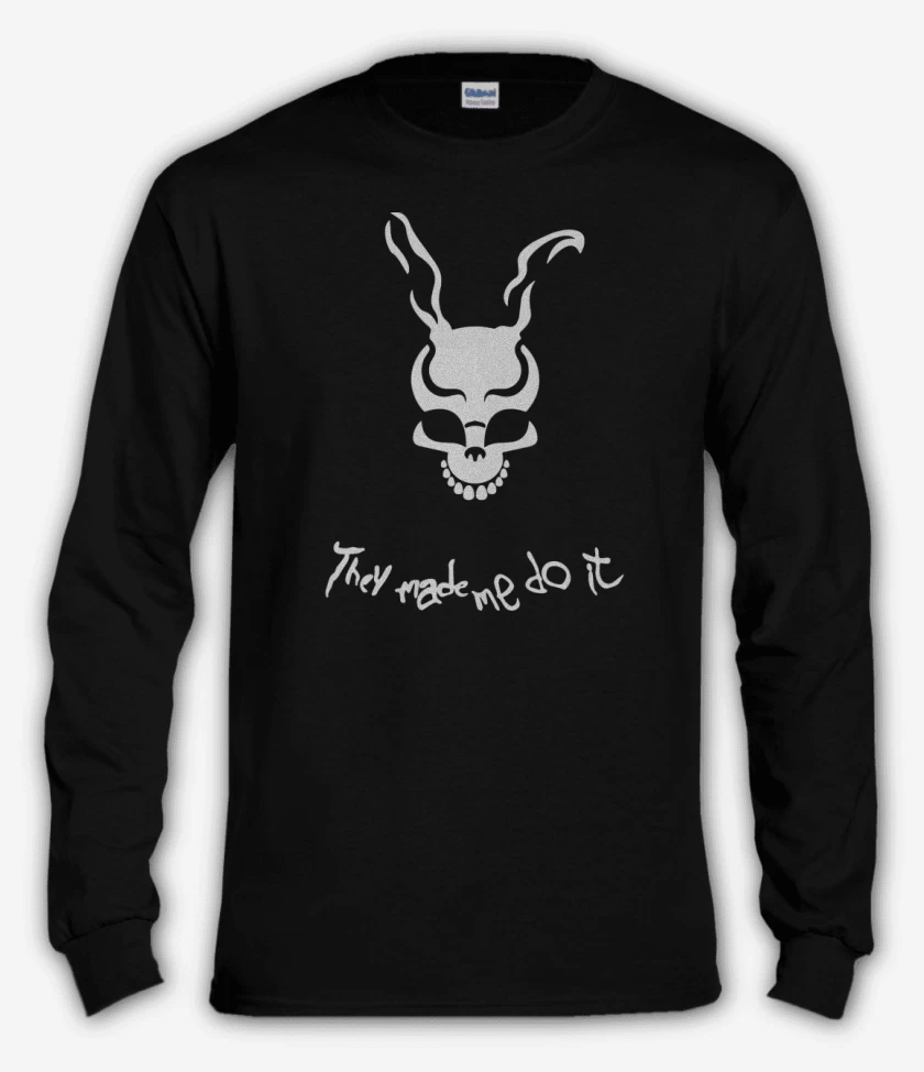 Polera manga larga Negro de Darko - They made me do it