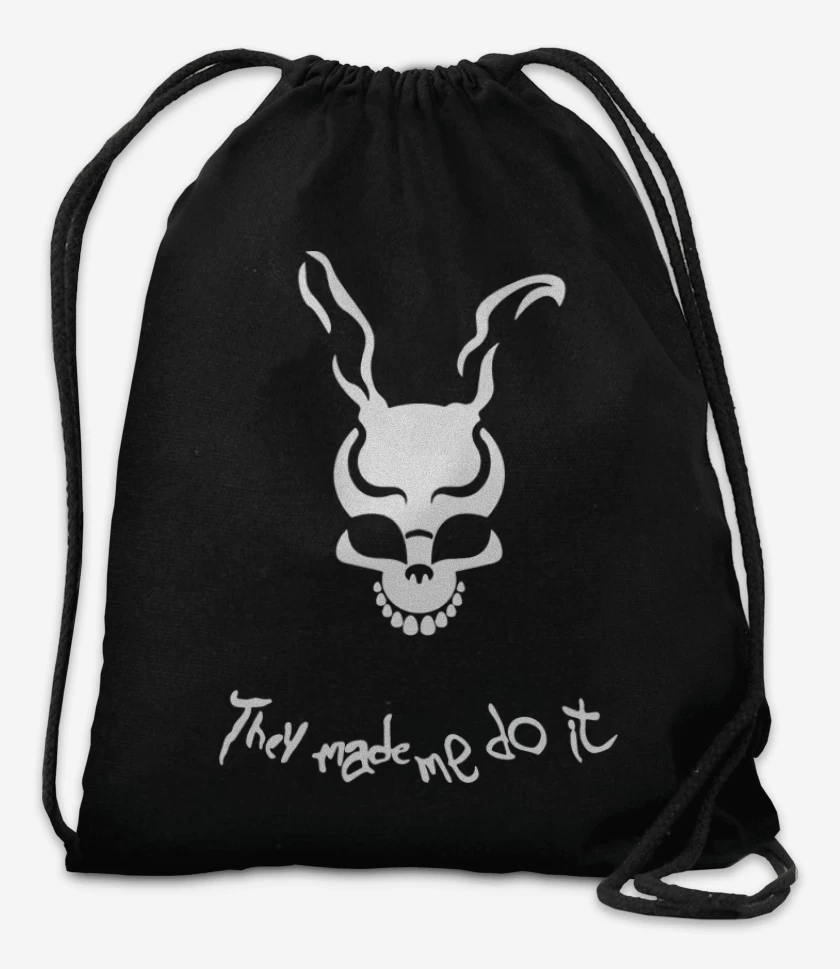 Mochila Negro de Darko - They made me do it