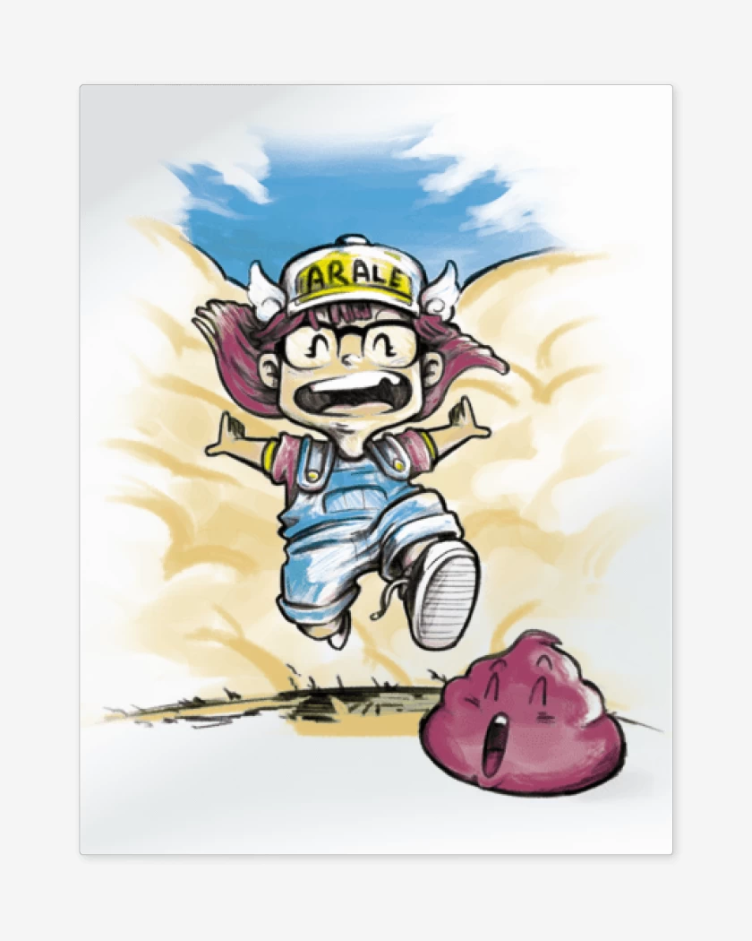 Print metalico Blanco de arale 2