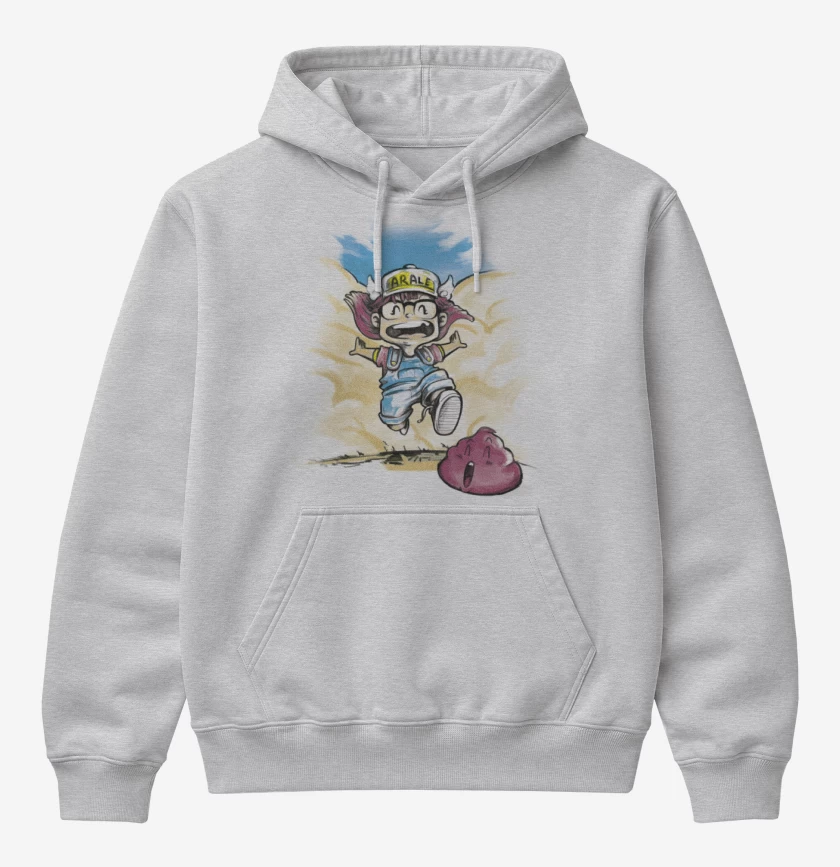 Poleron Canguro básico Gris Melange de arale 2