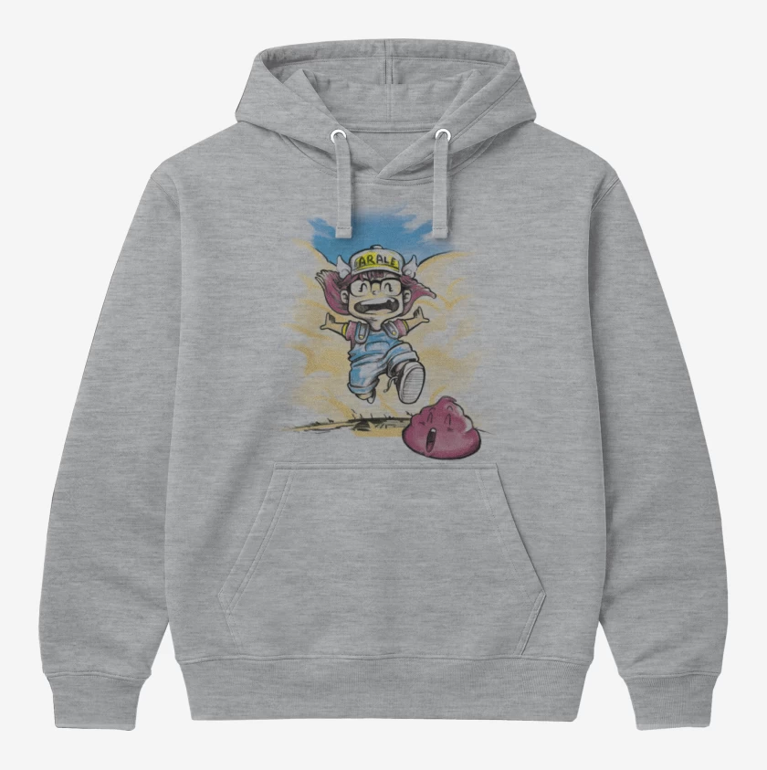 Polerón Canguro Gris Melange de arale 2