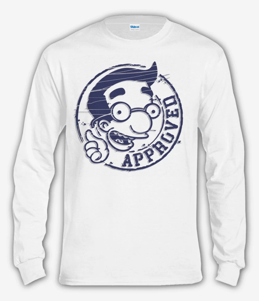 Polera manga larga milhouse approved