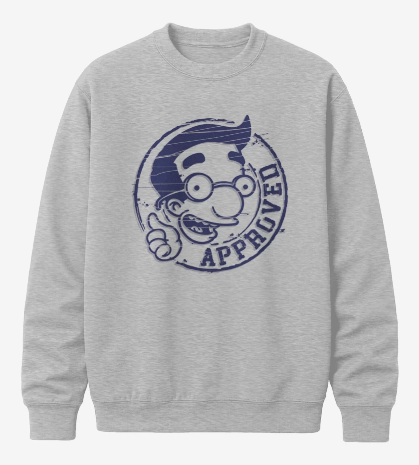 Poleron polo Gris Melange de milhouse approved
