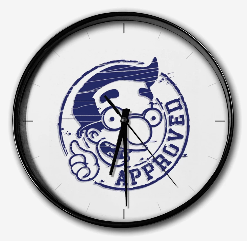 Reloj Blanco de milhouse approved