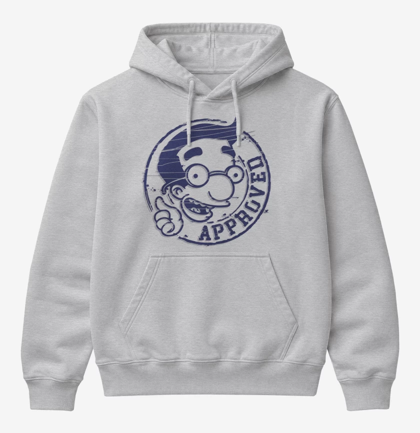 Poleron Canguro básico Gris Melange de milhouse approved