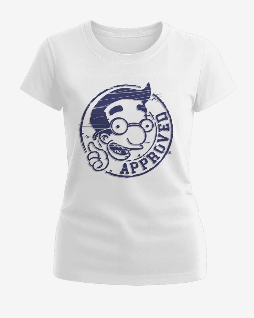 Polera de Mujer Blanco de milhouse approved