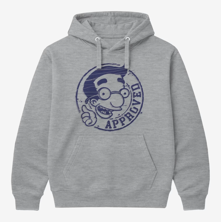 Polerón Canguro Gris Melange de milhouse approved