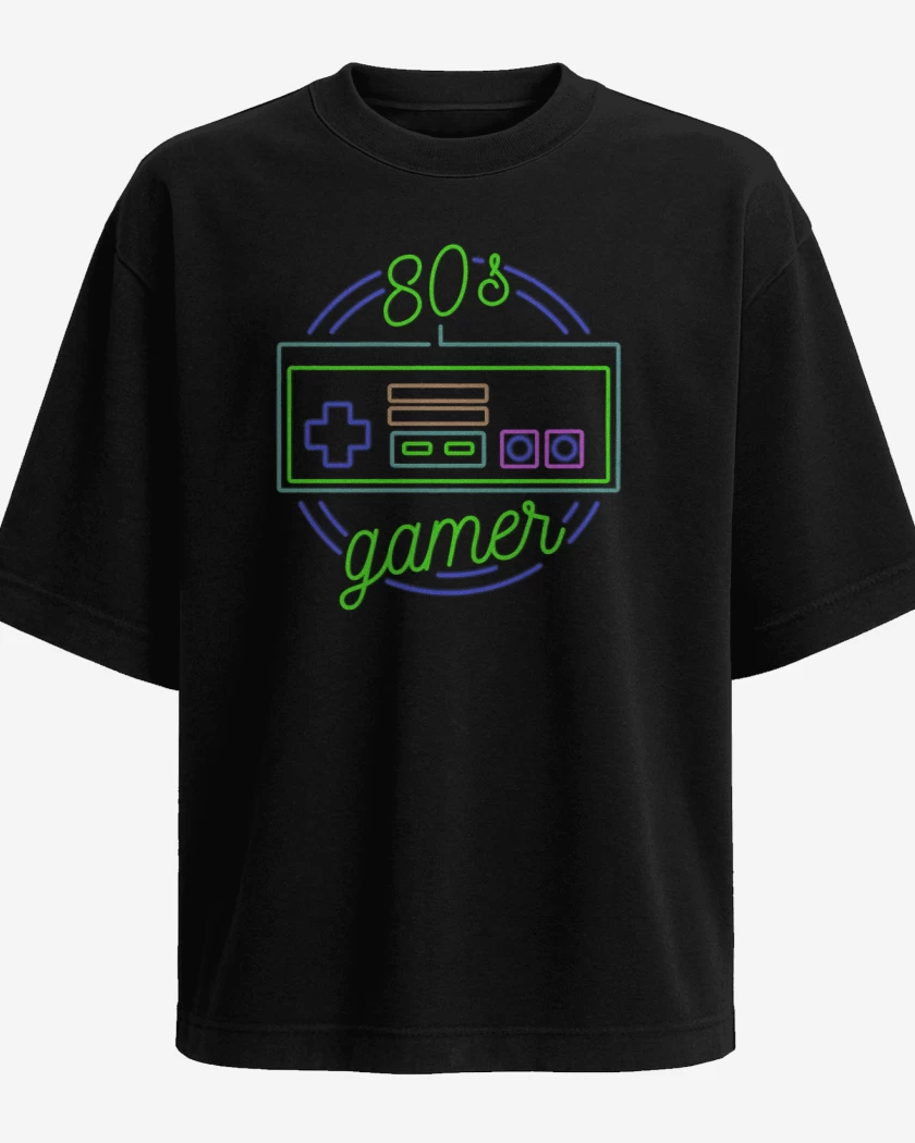 Polera Oversize 80s gamer