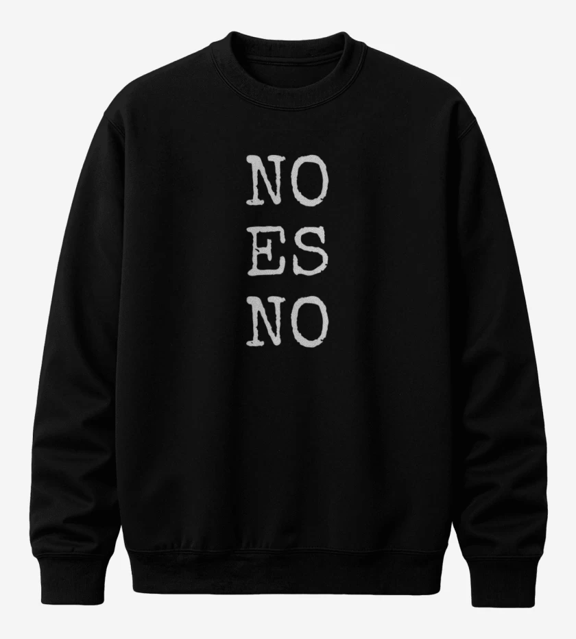 Poleron polo Negro de No es no