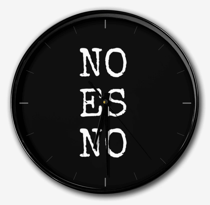 Reloj Negro de No es no