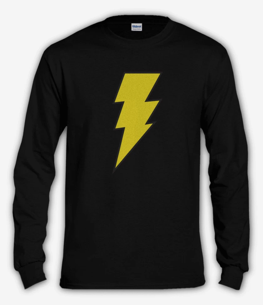 Polera manga larga Negro de Rayito magico