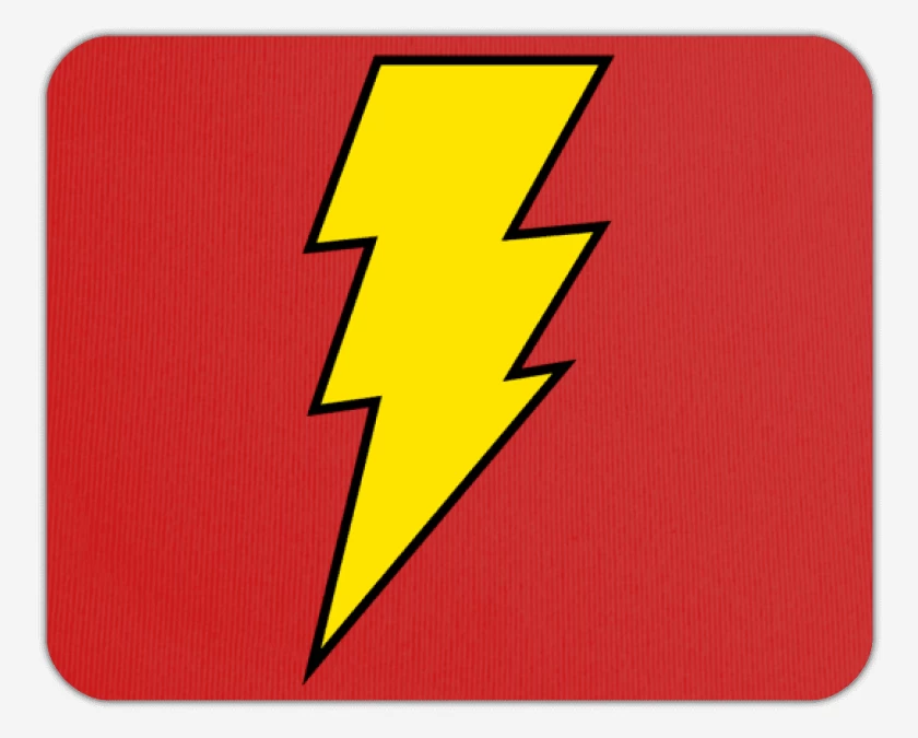 Mousepad Rojo de Rayito magico